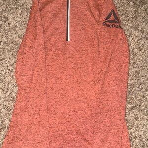 Reebok Ladies Small Athletic Semi-Fitted Pullover Heather/Burnt Orange
